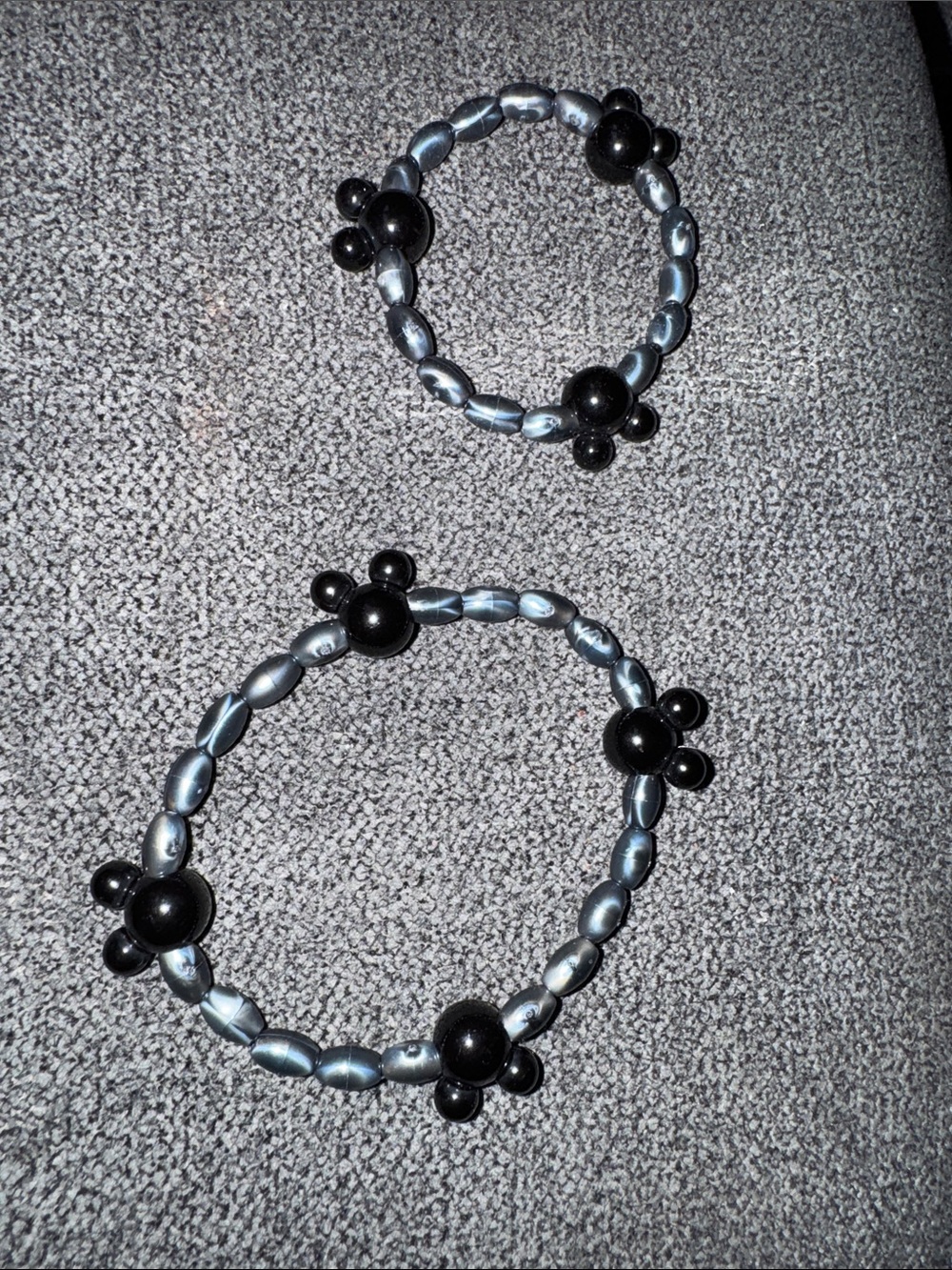 Handmade mommy and me Mickey bracelets